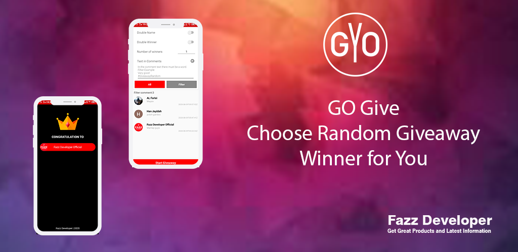 GO Give - Choose Random Giveaway Winner for You